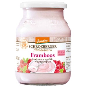 Yoghurt framboos Schrozberger 500 g