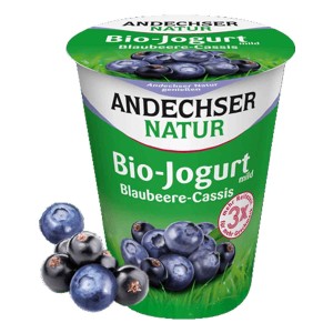 Yoghurt bosbes Andechser 400 g