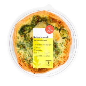 Oorsprong Quiche Broccoli en Blauwschimmelkaas 350g