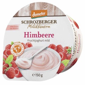 Yoghurt framboos Schrozberger 150 g