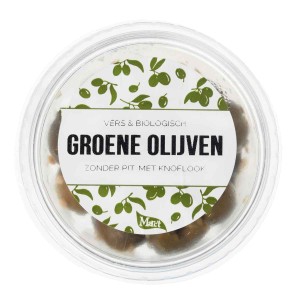 Marc’t Olijven Groen ZP Knoflook 125g