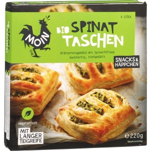 Spinaziepakketje Bladerdeeg BIO – 220 gr