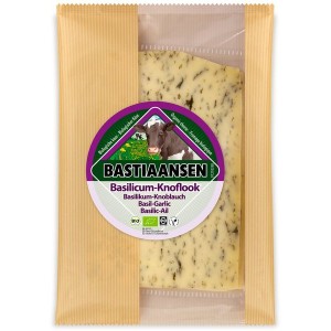 Bastiaansen Kaas Basilicum Knoflook Plakjes 150g