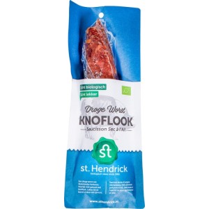 Droge Worst Knoflook Mild 110 gr EKO – St. Hendrick