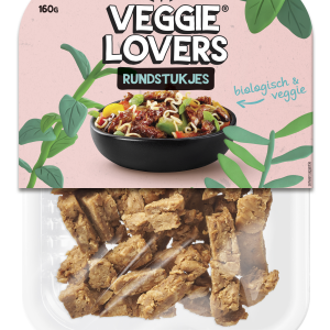 Veggie Lovers Roerbakreepjes (Als Rund) Vega 160g – Biologische Plantaardige Eiwitbron