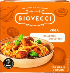 Biovecci Vegetarische Balletjes 180g – Biologisch Vegetarisch Diepvriesproduct