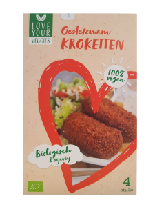 L.Y.V. Kroket Oesterzwam Vegan 100g – Biologische Plantaardige Kroket