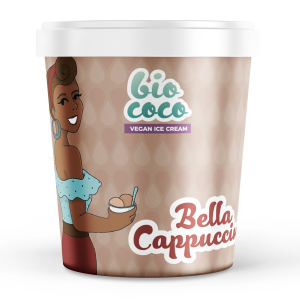 Bio-Coco Bella Cappuccino Vegan IJs 500ml – Biologisch Koffie-ijs op Kokosbasis