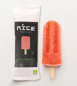 Nice Fruitijs Watermeloen op Stok – 70ml (Diepvries, BIO, Nederland)