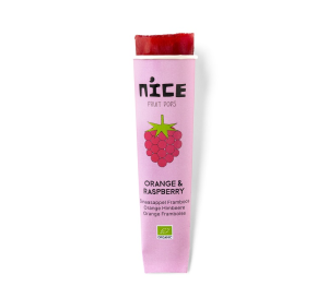Nice Knijpijs Framboos Sinaasappel – 60ml (Diepvries, BIO, Nederland)