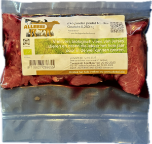 Alleb'ei' Runder Poulet (Jersey) 250g – Biologisch