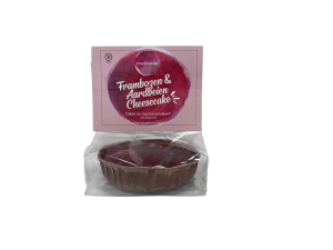 Rose&Vanilla Cheesecake Framboos-Aardbei Vegan – 90g (Diepvries, BIO, Lokaal)