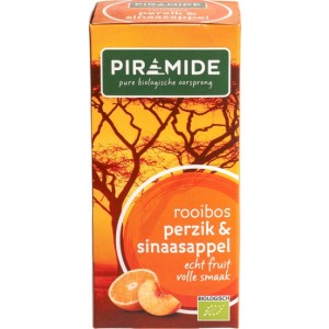 Rooibos perzik & sinaasappel thee Piramide 20 builtjes