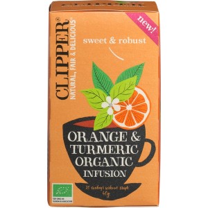 Orange Turmeric Infusion thee Clipper 20 blt