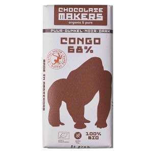Pure Chocolade 68% Gorilla Bar Chocolatemakers 80 gr