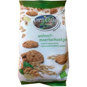 Walnoot-Moerbeikoekjes vegan GV Corn Crake 150 gr