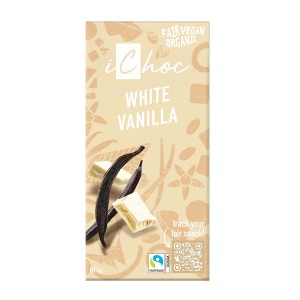 iChoc White Vanilla vegan chocoladetablet 80 gr