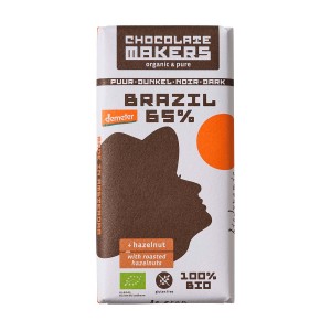 Brazil Hazelnoot 65% Chocolatemakers 80 gr