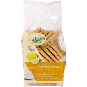 Kokos-Citroenkoekjes Billy's Farm 175 gr