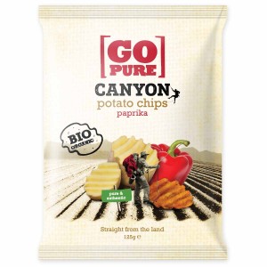 Canyon Chips Paprika Go Pure 125 gr