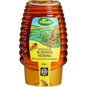 Bloemenhoning knijpfles De Traay 375 gr