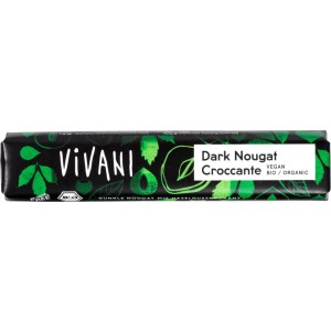 Vivani Chocobar dark nougat croccante 35 gr