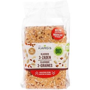 Knäckebröd 3 zaden klassiek Dr. Karg 200 gr