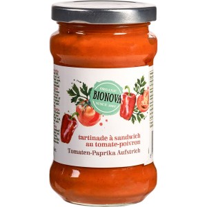 Sandwichspread Tomaat Paprika Bionova 275 gr