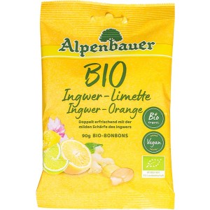 Alpenbauer Gember sinaasappel limoen bonbons 90 gr
