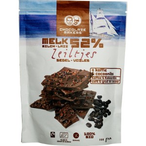 Chocozeiltjes Melk Koffie Chocolatemakers 100 gr