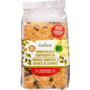 Knäckebröd kaas/pompoenpit Dr. Karg 200 gr