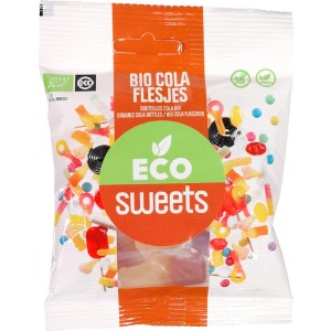 Eco Sweets Cola-bottles suiker 75 gr