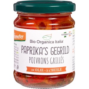 Bio Organica It Gegrilde Paprika’s 190 gr