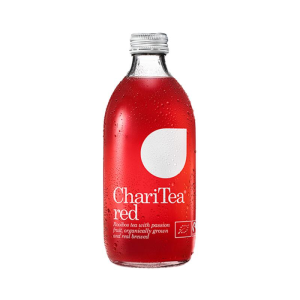 Ice tea rood rooibos passievrucht ChariTea 330ml