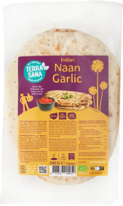 Naan mini knoflook koriander Terrasana 240 gr
