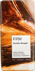 Vivani Chocoladetablet puur nougat 80 gr
