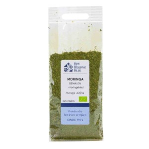 Moringa blad 20 gr Blauwe Huis