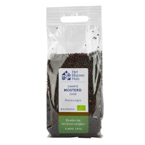 Mosterdzaad zwart 50 gr Blauwe Huis