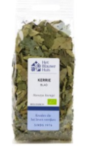 Kerrie blad gedroogd