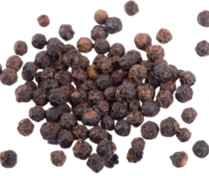 Peper zwart heel